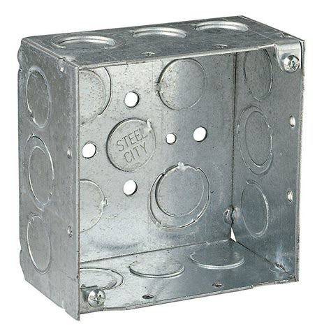 4 In 303 Cu In Metallic Square Box Case Of 25 521711234ew 25r