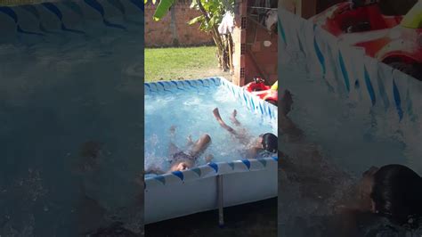 Crianças Nadando Na Piscina Enzo E Samuel Youtube