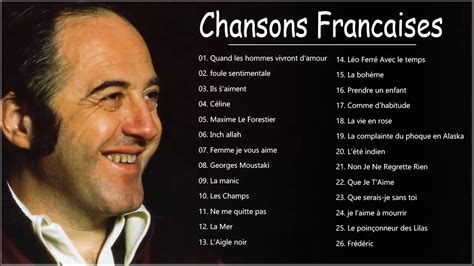 Playlist Chanson Francaise ♪ 100 Meilleures Chansons En Françaises De