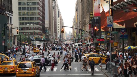 Free Images Pedestrian Road Traffic Street Town City New York