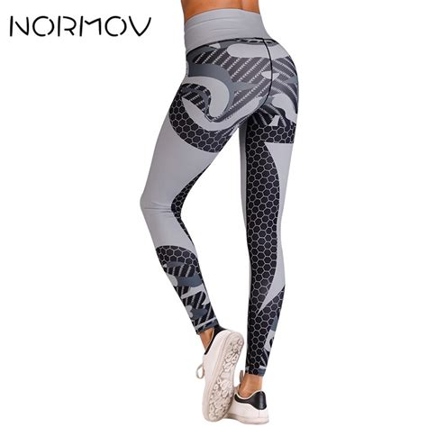 normov push up sport leggings tights women high waist leggings sport femme honeycomb print
