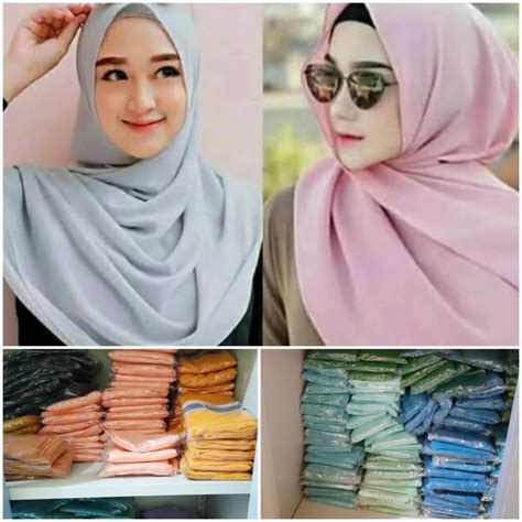 69 Inspirasi Jilbab Diamond Pashmina Warna Jilbab