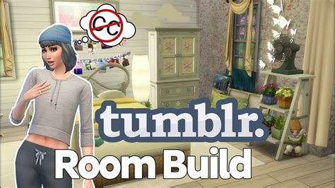 Tumblr Room No Cc The Sims 4 Speed Build Youtube