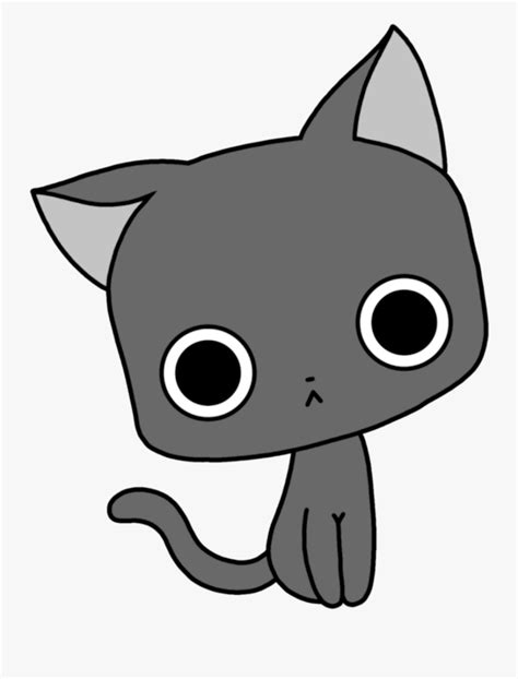 Chibi Black Cat Png Free Transparent Clipart Clipartkey
