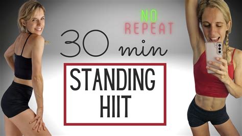 MINUTE NO REPEATS HIIT CARDIO WORKOUT STANDING BURN CALORIES AT HOME NO EQUIPMENT YouTube