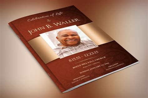 Dignity Funeral Program Publisher Templates On Behance
