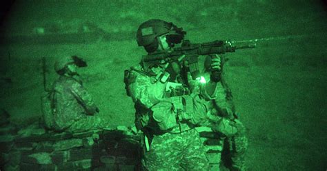 Special Operations Forces Soldier Equipped With Night Vision And An