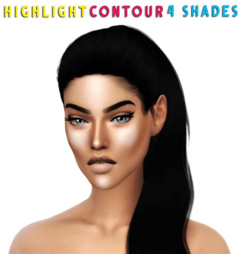 Makeup Contouring And Highlighting Makeup Cc Sims 4
