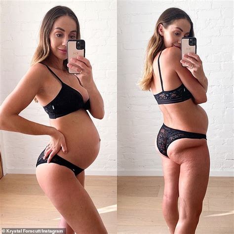 Former Big Brother Star Krystal Forscutt Shows Off Her Post Baby Body In A Series Of Candid