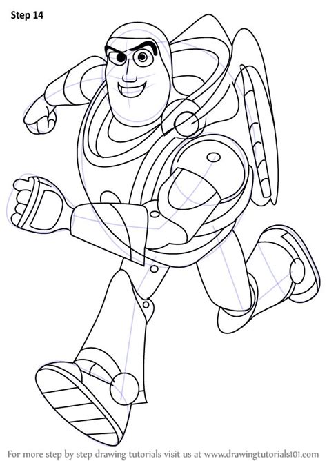 Step By Step How To Draw Buzz Lightyear From Toy Story