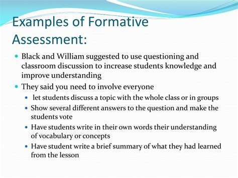 Ppt Purpose And Benefits Of Formative Assessment Powerpoint Free