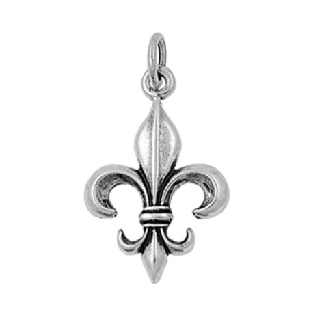 Royal Design 925 Sterling Silver Fleur De Lise Pendant