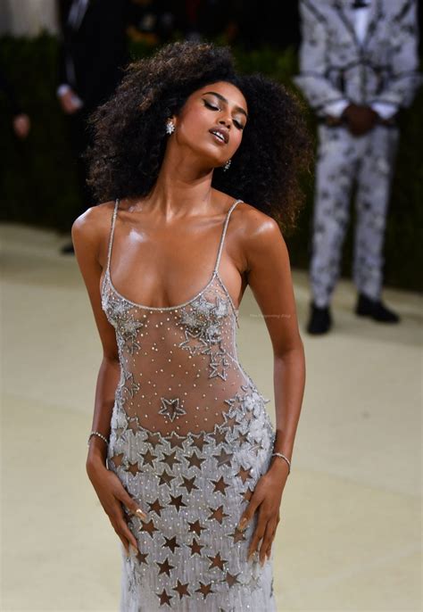 imaan hammam poses in a see through dress at the 2021 met gala in nyc 13 photos [updated]