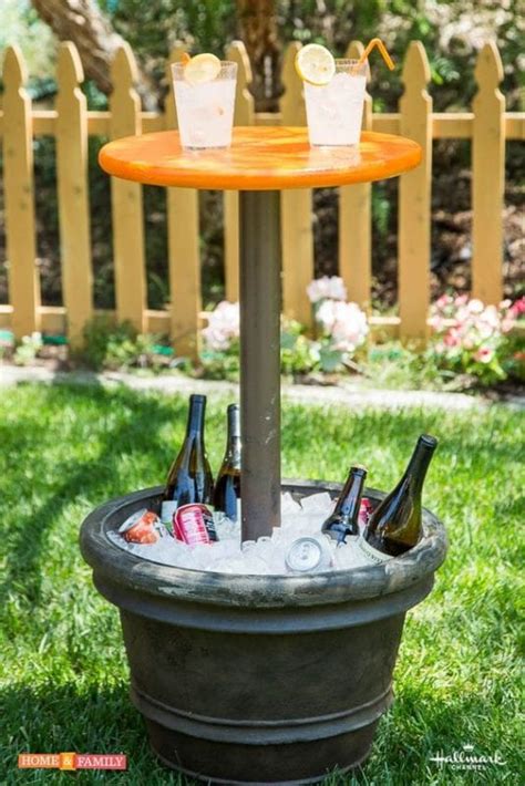 And this inexpensive diy backyard bar by tamela at tamela bowie interiors is clear proof of that! Remodelaholic | Brilliant DIY Cooler Tables for the Patio ...