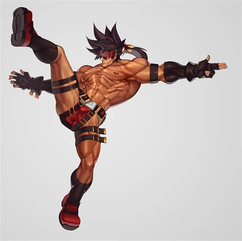 Na Insoo Sol Badguy Guilty Gear Highres Boy Abs Alternate