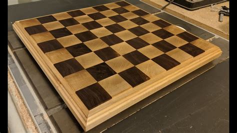 Black Walnut And Maple Chess Board Youtube