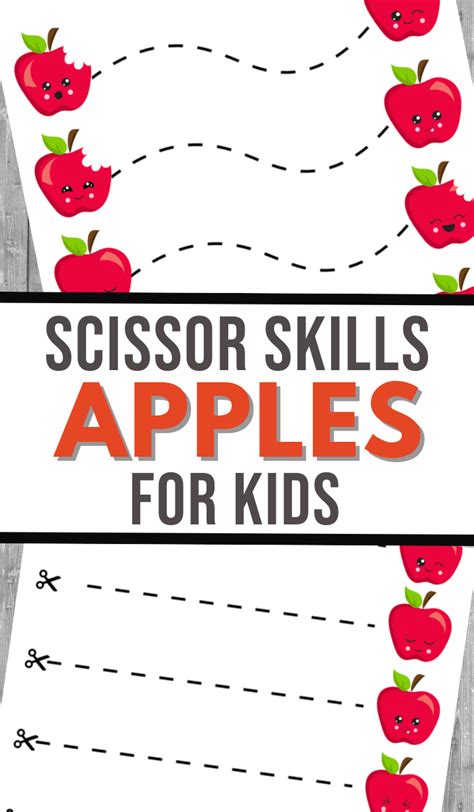 Apple Cutting Worksheets 3 Boys And A Dog
