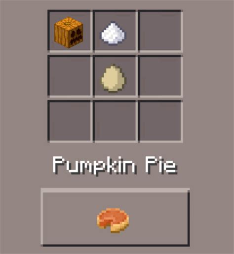 Simple to make, it's perfect in every way. Pumpkin Pie: Minecraft Pocket Edition: CanTeach