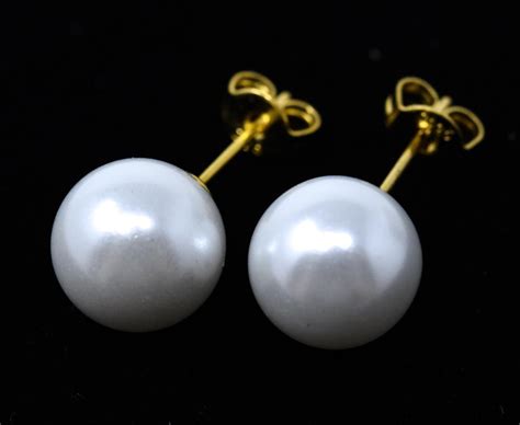 Pair Of 8mm Pearl Stud Earrings