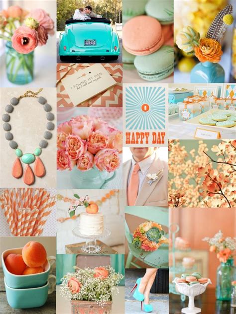 Turquoise And Peachlove Turquoise Coral Weddings Coral Wedding