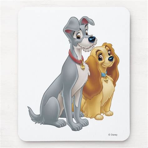 Cute Lady And The Tramp Disney Mousepad Disney Mouse Pads Disney