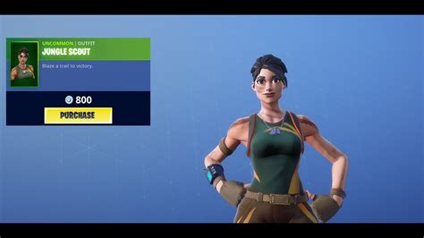 Jungle Scout Uncommon Outfit Fortnite Skin Youtube