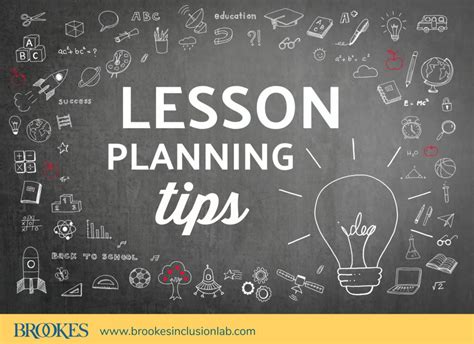 5 Tips For Successful Lesson Planning The Inclusion Lab