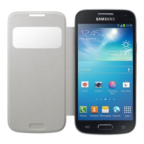Samsung S View Cover White Pentru Galaxy S4 Mini I9195 F64ro