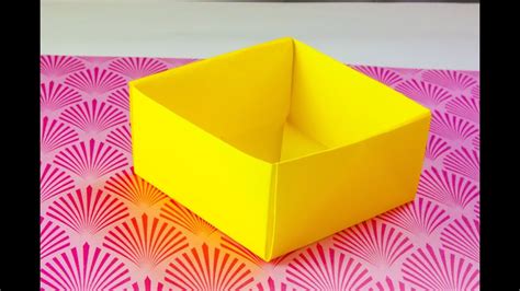 Como Hacer Caja Origami Papiroflexia FACIL YouTube