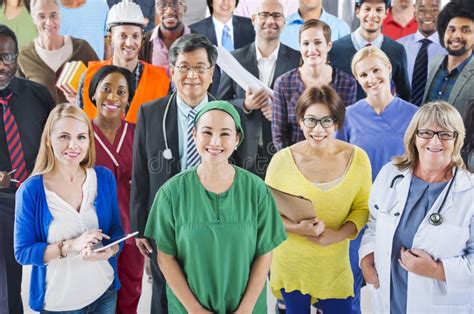 Group Of Diverse People With Different Occupations Stock Image Image