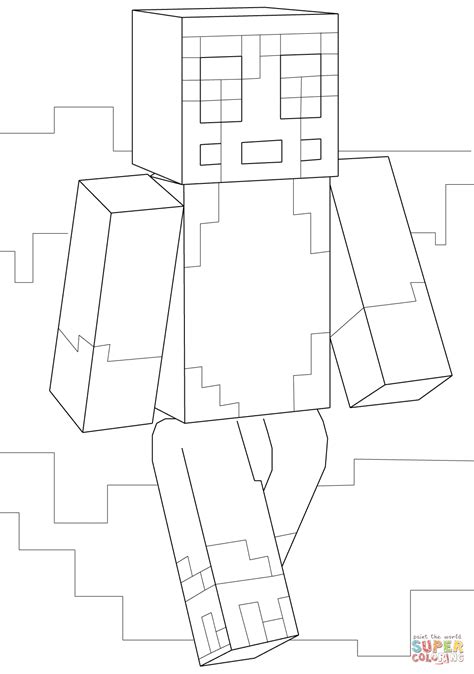 Gambar Minecraft Stampy Coloring Page Free Printable Pages Click Color