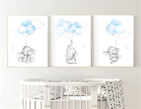Digital Prints Personalized Elephant Nursery Decor Printable Nursery