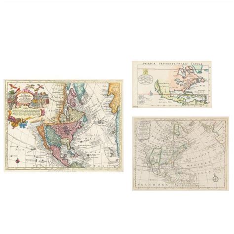 Three 18th Century Maps Of North And Central America Lot 40 The