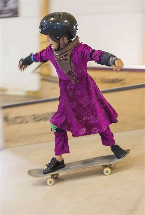 Skateboard Girl Afghan Girl Skate Girl