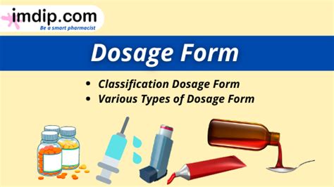 Dosage Form Definition Benefits Classifications Imdip Imdip Be