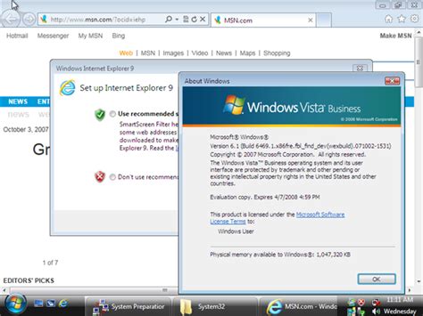 Install Ie9 Windows Installler 45 On Vista Beta Builds Betaarchive