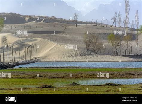 Lakes In Cold Desert Also Known As The Katpana Desert Or Biama Nakpo