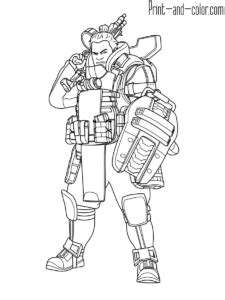 Printable coloring pages for kids. Apex Legends coloring pages | Print and Color.com