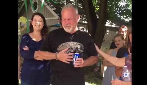 Emotional Grandpa Gets A Big Surprise At Gender Reveal Party