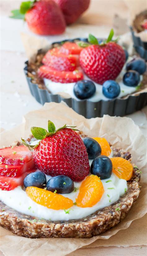Check spelling or type a new query. Healthy No-Bake Coconut Lime Tarts with Fruit and Yogurt