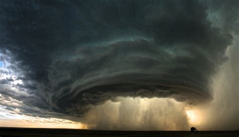 Mesocyclone Inside Supercell Thunderstorm Pics
