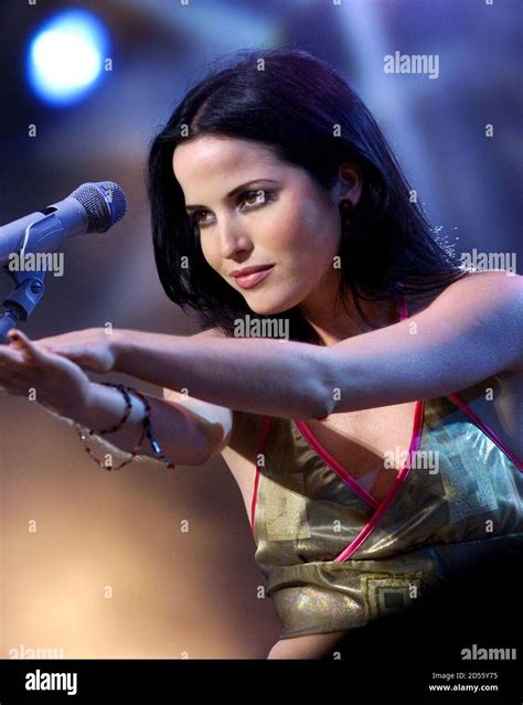 Andrea Corr Lead Singer Of Irish Pop Band The Corrs Performs At