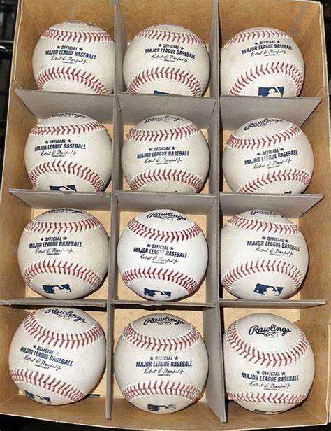 new rawlings official major league baseballs 12 pack 1 dozen sidelineswap