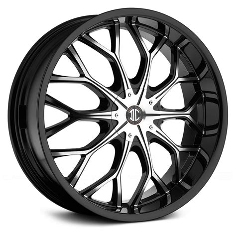 2 crave® no 9 wheels gloss black with machined face rims