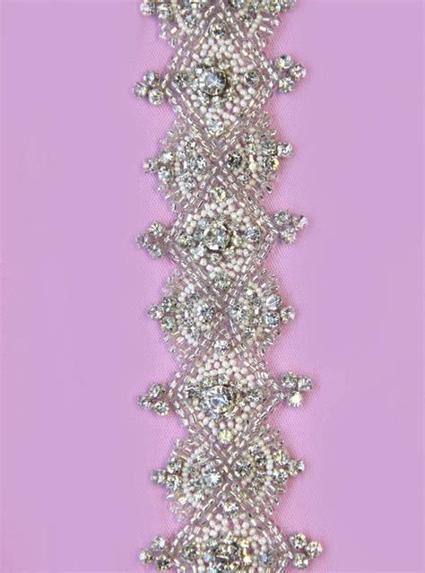 1 Yard Of Luxury Crystal Beaded Bridal Trim New By Allysonjames 19800 Crystal Trim Crystal