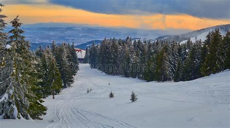 Winter Landscape In Madaras Harghita Romania Stock Image Image Of