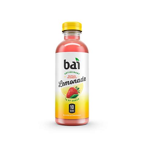 Bai Antioxidant Infusion Water Flavored Strawberry Lemonade 18 Oz Albertsons