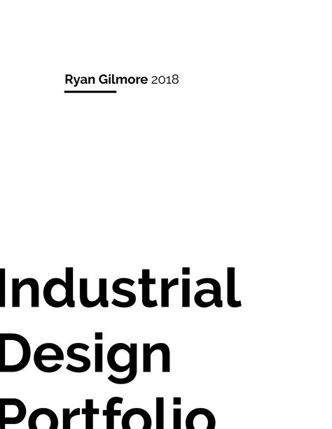 Industrial Design Portfolio 2018 On Behance Industrial Design