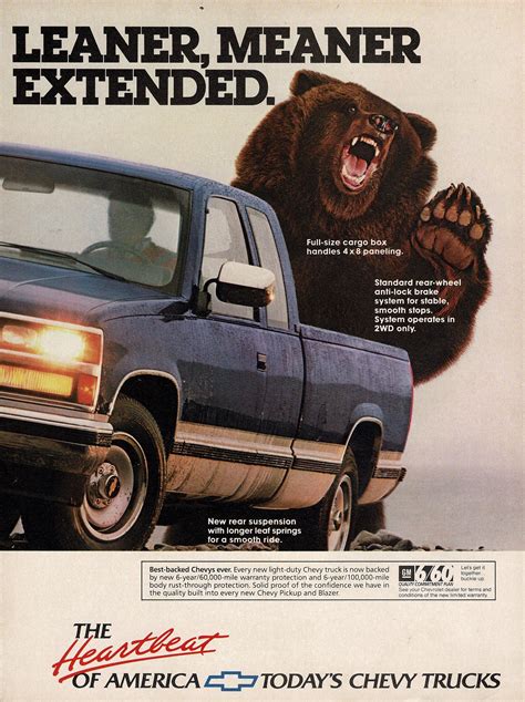 1988 Chevrolet Chevy Extended Cab Pickup Page 2 Usa Original Magazine