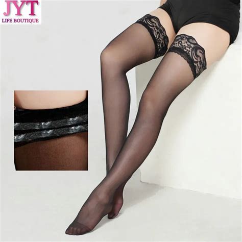 6 Colors Sexy Women Non Slip Silicone Stocking Thigh High Womens Stockings Long High Ladies